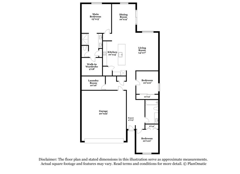 2,190/Mo, 4411 W Kirkland Ave Queen Creek, AZ 85142 Floor Plan View