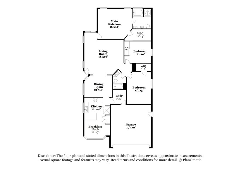 2,050/Mo, 15669 W Ripple Rd Goodyear, AZ 85338 Floor Plan View