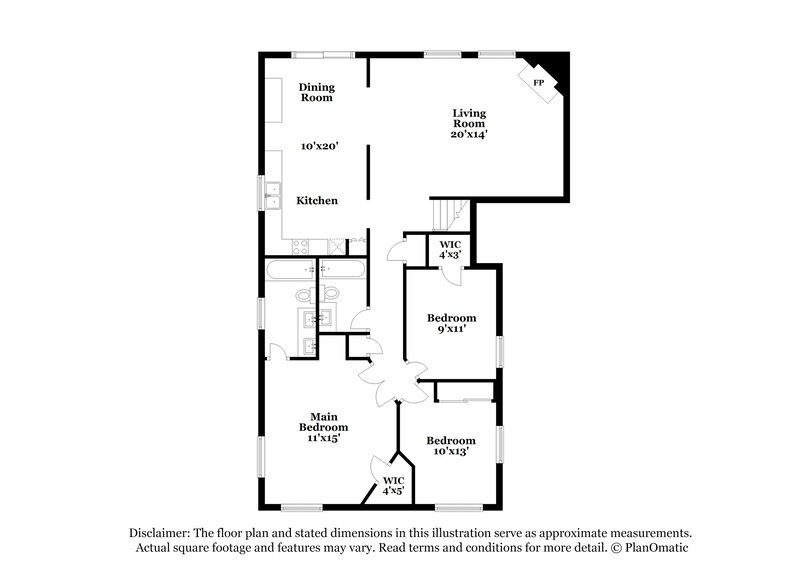 2,450/Mo, 8925 W Virginia Ave Phoenix, AZ 85037 Floorplan View