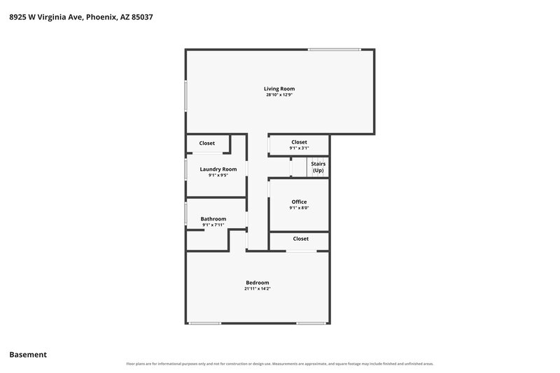 2,525/Mo, 8925 W Virginia Ave Phoenix, AZ 85037 Floor Plan View 2