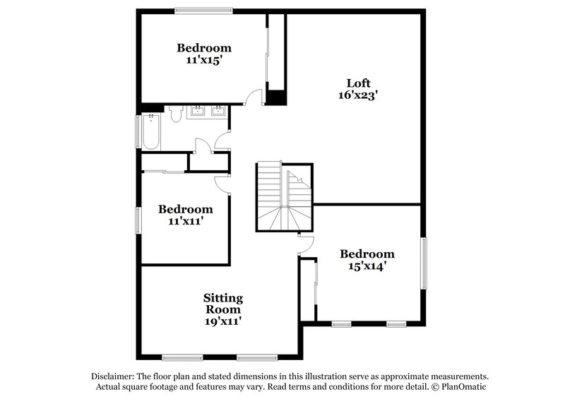 2,550/Mo, 4620 W Ellis St Laveen, AZ 85339 Floor Plan View