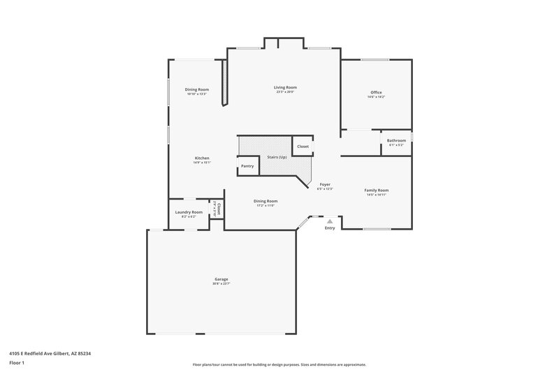 2,750/Mo, 4105 E Redfield Ave Gilbert, AZ 85234 Floor Plan View
