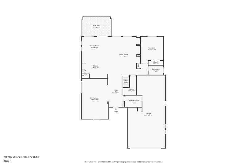 2,385/Mo, 10574 W Salter Dr Peoria, AZ 85382 Floor Plan View