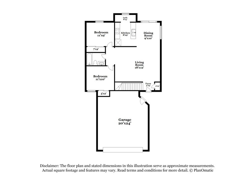 2,320/Mo, 19412 N 76th Ave Glendale, AZ 85308 Floor Plan View