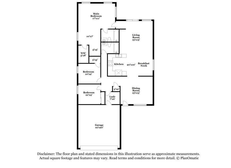 2,065/Mo, 16274 W Lupine Ave Goodyear, AZ 85338 Floor Plan View