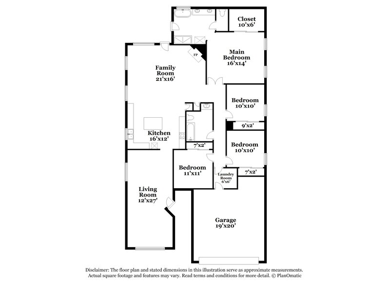 2,110/Mo, 8977 W Tierra Buena Ln Peoria, AZ 85382 Floor Plan View