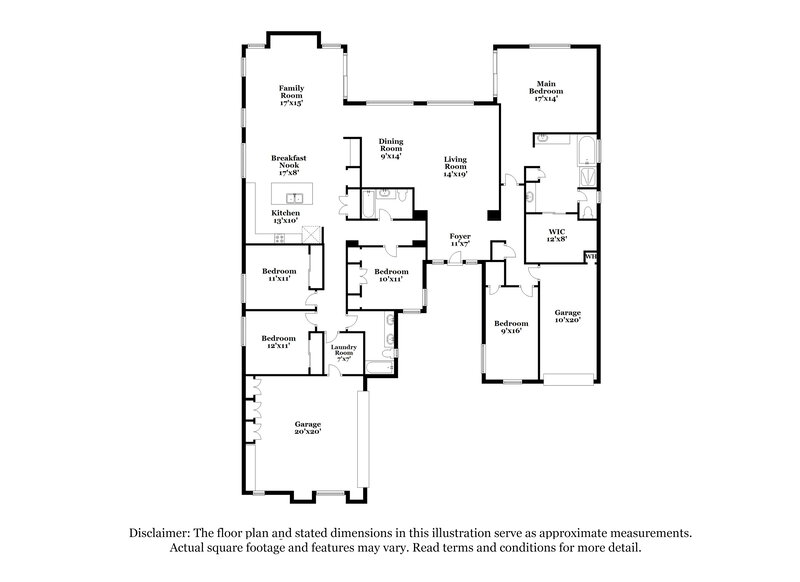 2,655/Mo, 14473 W Avalon Dr Goodyear, AZ 85395 Floorplan View