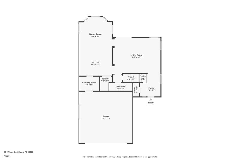 2,565/Mo, 19 S Tiago Dr Gilbert, AZ 85233 Floorplan View