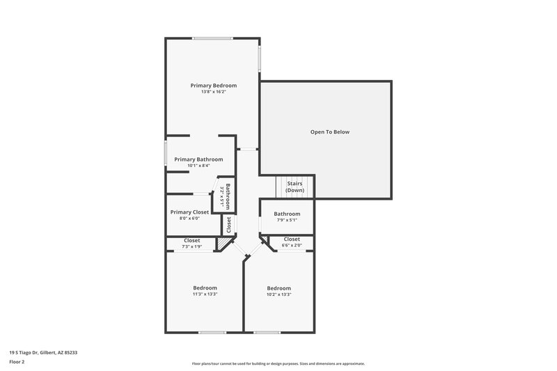 2,565/Mo, 19 S Tiago Dr Gilbert, AZ 85233 Floorplan View 2