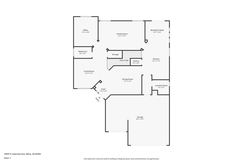 2,815/Mo, 10047 E Lakeview Ave Mesa, AZ 85209 Floor Plan View