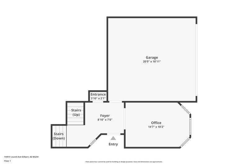 2,500/Mo, 1449 E Laurel Ave Gilbert, AZ 85234 Floorplan View