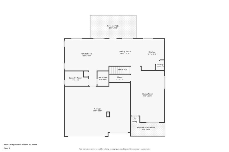 2,735/Mo, 3961 E Simpson Rd Gilbert, AZ 85297 Floor Plan View