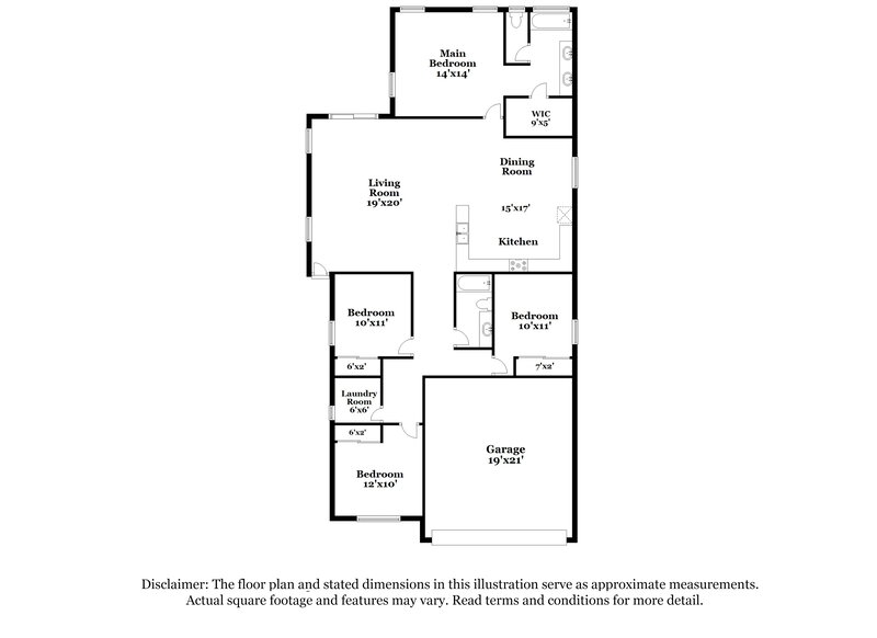 2,210/Mo, 20955 E Desert Hills Blvd Queen Creek, AZ 85142 Floor Plan View