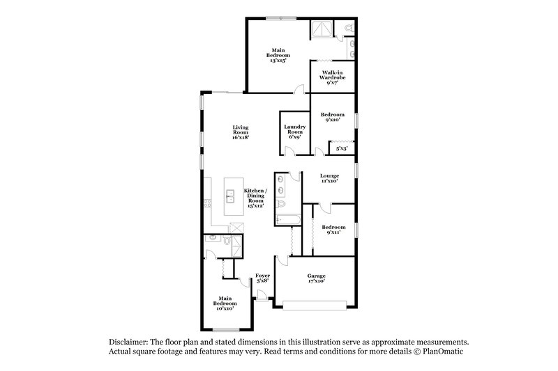 2,555/Mo, 5640 W Walatowa St Laveen, AZ 85339 Floorplan View
