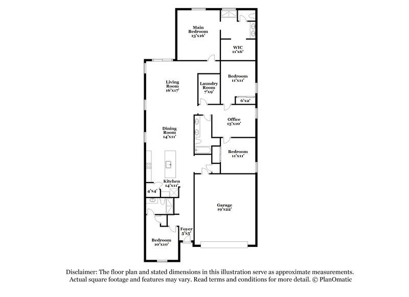 2,380/Mo, 5648 W Walatowa St Laveen, AZ 85339 Floor Plan View