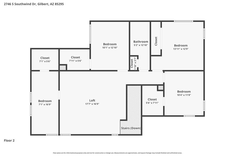2,635/Mo, 2746 S Southwind Dr Gilbert, AZ 85295 Floor Plan View