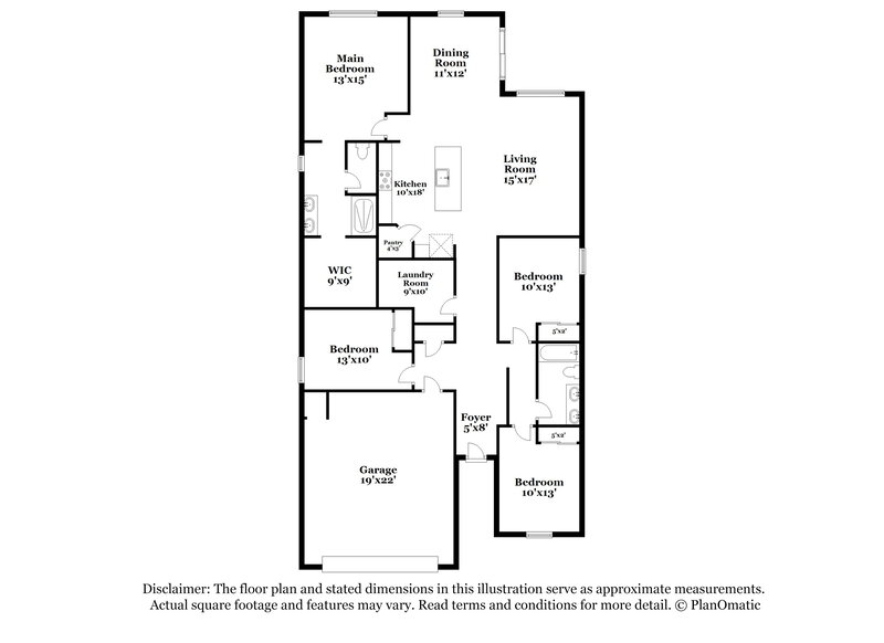 2,355/Mo, 10922 S 56th Ln Laveen, AZ 85339 Floor Plan View