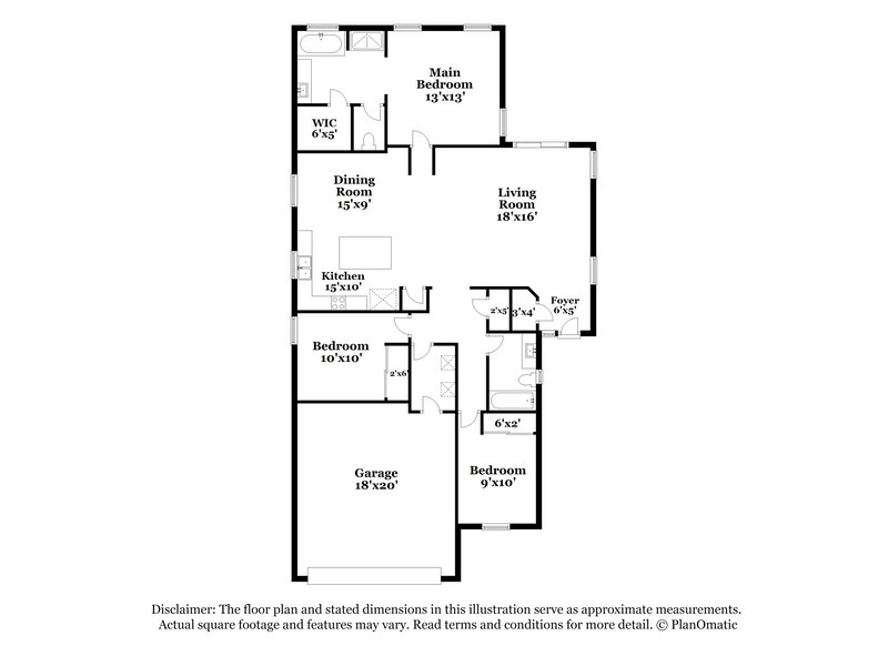 1,865/Mo, 1977 W Vineyard Plains Dr Queen Creek, AZ 85142 Floor Plan View