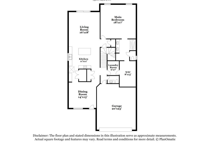 2,265/Mo, 30242 W Earll Dr Buckeye, AZ 85396 Floorplan View 2