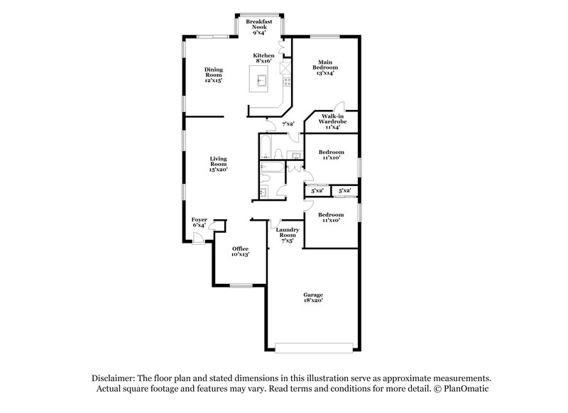 2,215/Mo, 8748 E Crescent Ave Mesa, AZ 85208 Floor Plan View