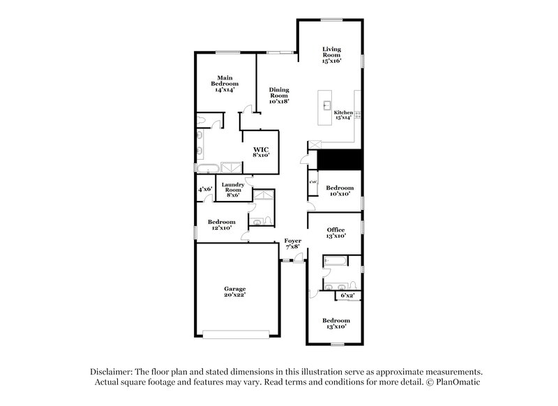 2,715/Mo, 5647 W Walatowa St Laveen, AZ 85339 Floorplan View