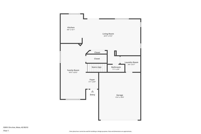 3,670/Mo, 9309 E Oro Ave Mesa, AZ 85212 Floor Plan View