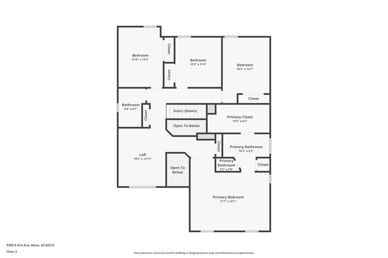 3,670/Mo, 9309 E Oro Ave Mesa, AZ 85212 Floor Plan View 2
