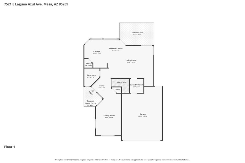 2,315/Mo, 7521 E Laguna Azul Ave Mesa, AZ 85209 Floor Plan View