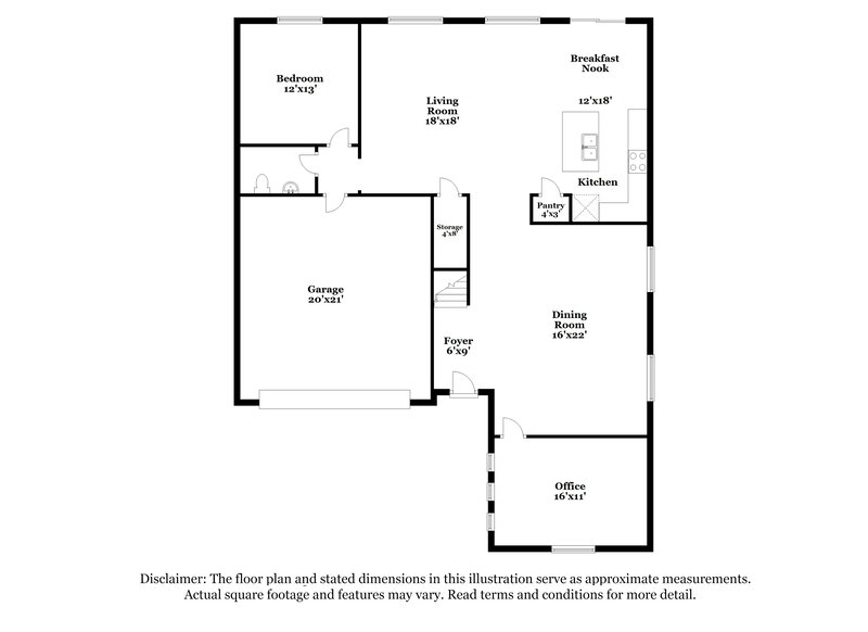2,340/Mo, 5657 S 236th Ave Buckeye, AZ 85326 Floor Plan View