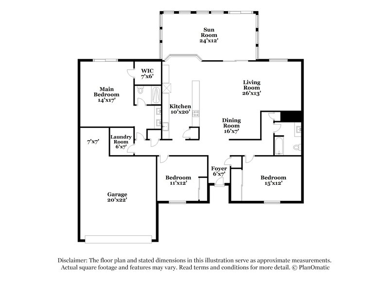 2,605/Mo, 7312 E Ed Rice Ave Mesa, AZ 85208 Floor Plan View