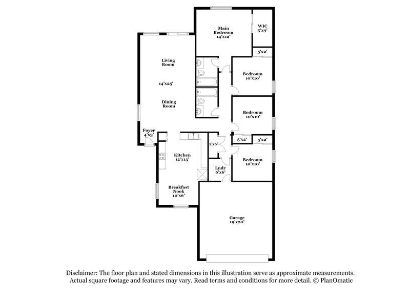 2,190/Mo, 11547 E Camino St Mesa, AZ 85207 Floorplan View