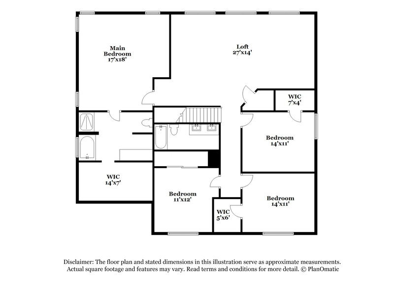 2,805/Mo, 3124 W Pleasant Ln Phoenix, AZ 85041 Floor Plan View 2
