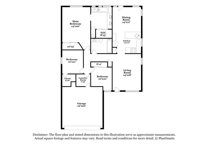 2,510/Mo, 1127 W Folley St Chandler, AZ 85224 Floor Plan View