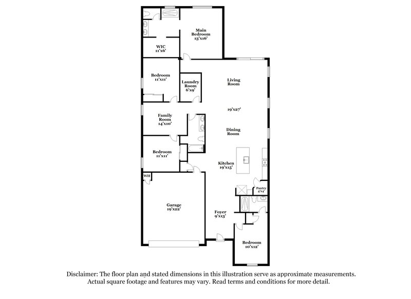 2,180/Mo, 11047 W Luxton Ln Tolleson, AZ 85353 Floor Plan View