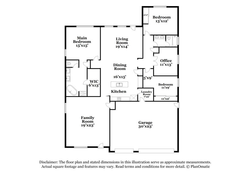 2,600/Mo, 16015 W Christy Dr Surprise, AZ 85379 Floor Plan View