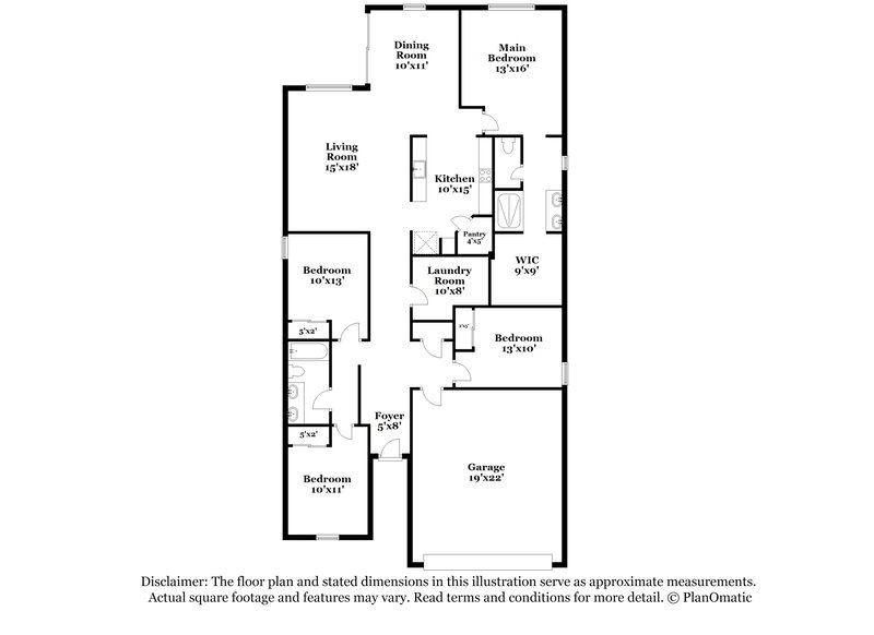 2,385/Mo, 5630 W Notch Hill Rd Laveen, AZ 85339 Floor Plan View