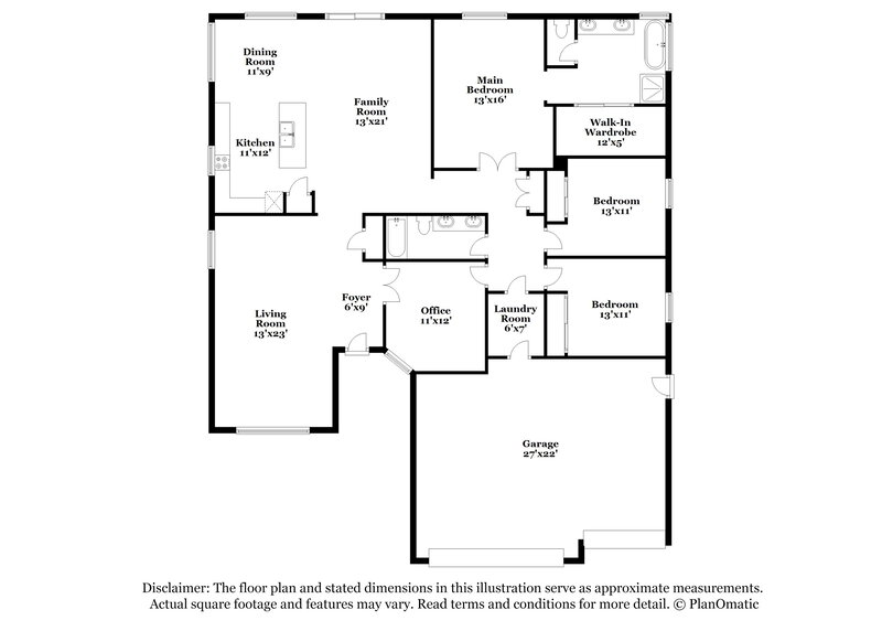 2,615/Mo, 224 W Smoke Tree Rd Gilbert, AZ 85233 Floor Plan View