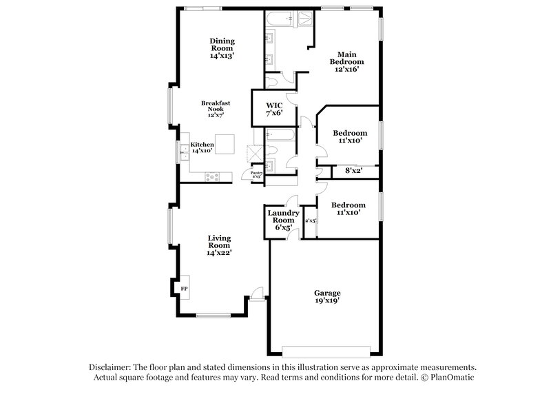 2,560/Mo, 841 S Twelve Oaks Blvd Chandler, AZ 85226 Floor Plan View