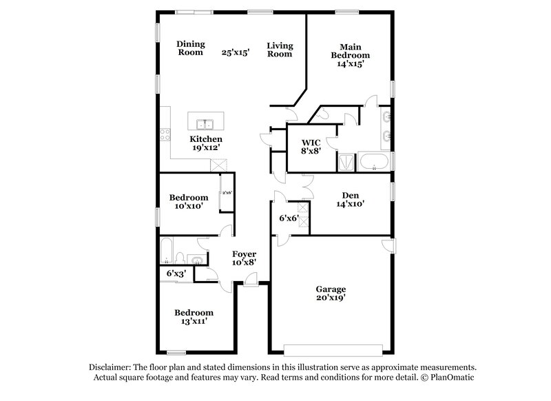 2,485/Mo, 3715 E Vallejo Dr Gilbert, AZ 85298 Floor Plan View