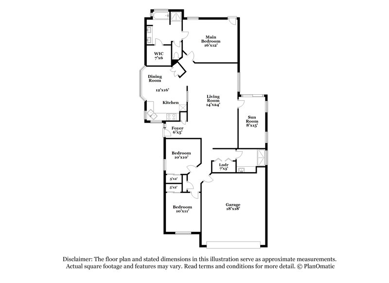 2,300/Mo, 4853 W Kristal Way Glendale, AZ 85308 Floor Plan View