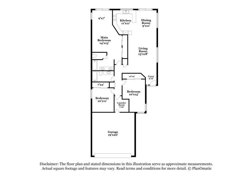 2,030/Mo, 115 W Runion Dr Phoenix, AZ 85027 Floor Plan View