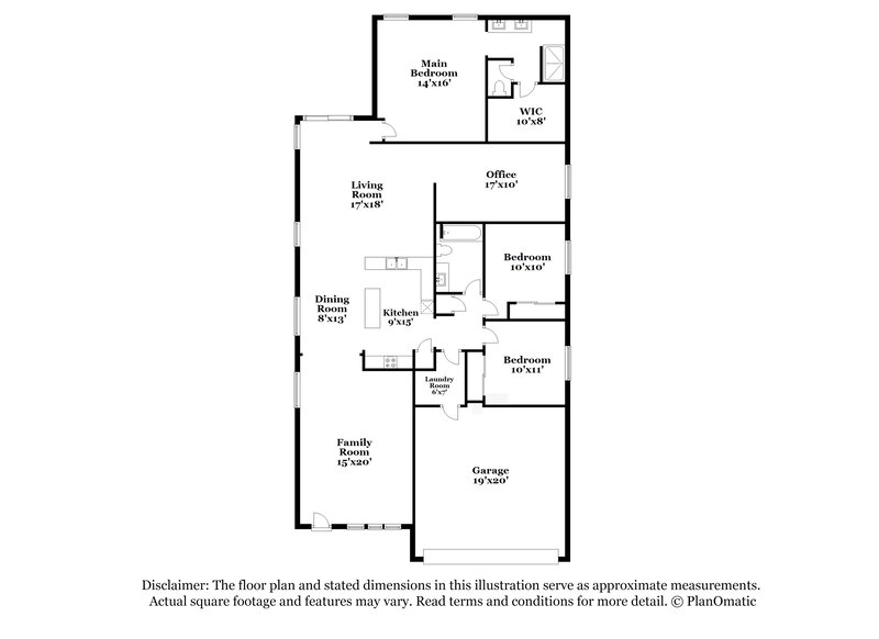 2,030/Mo, 46186 W Holly Dr Maricopa, AZ 85139 Floor Plan View