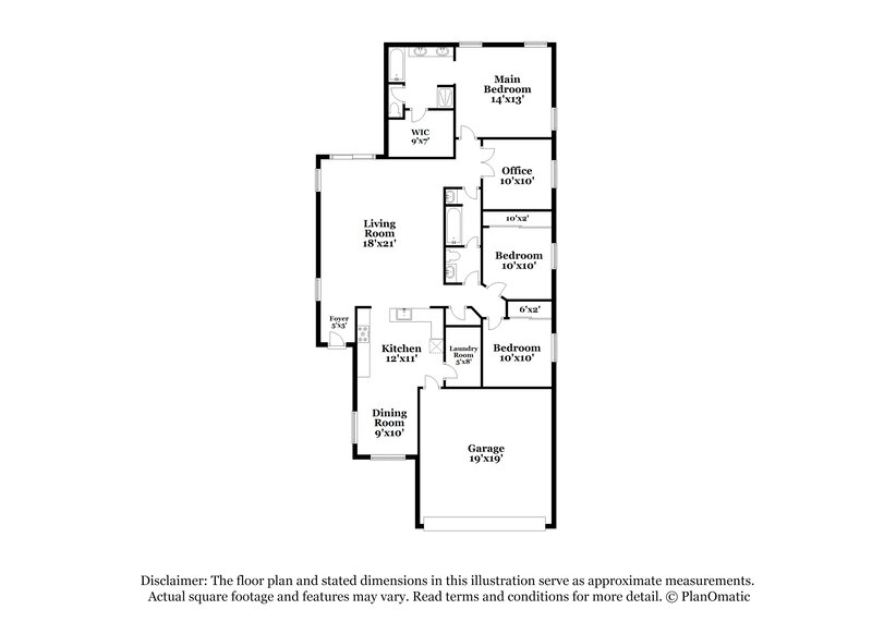 1,875/Mo, 33897 N Wash View Rd Queen Creek, AZ 85142 Floorplan View