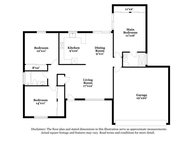 2,235/Mo, 1415 N Ironwood St Gilbert, AZ 85234 Floorplan View