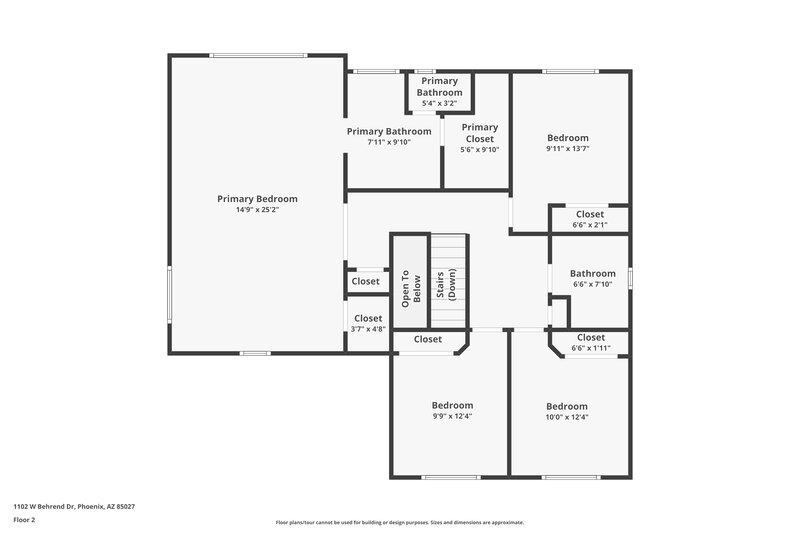 2,650/Mo, 1102 W Behrend Dr Phoenix, AZ 85027 Floor Plan View 2