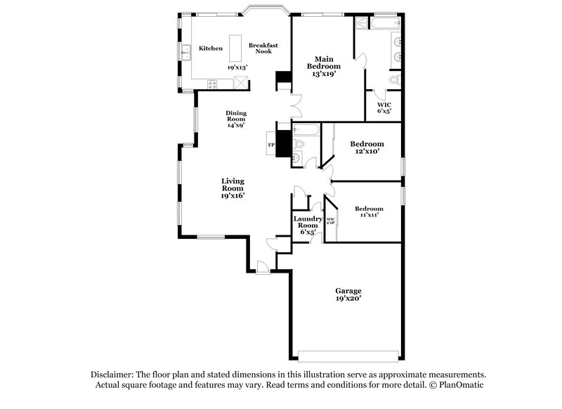 2,315/Mo, 1337 N Jamaica Way Gilbert, AZ 85234 Floor Plan View