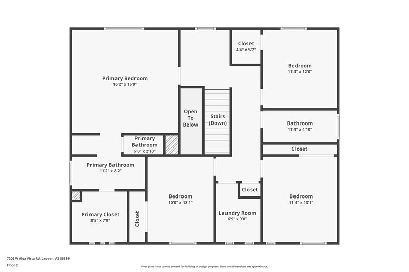 2,235/Mo, 7206 W Alta Vista Rd Laveen, AZ 85339 Floor Plan View 2