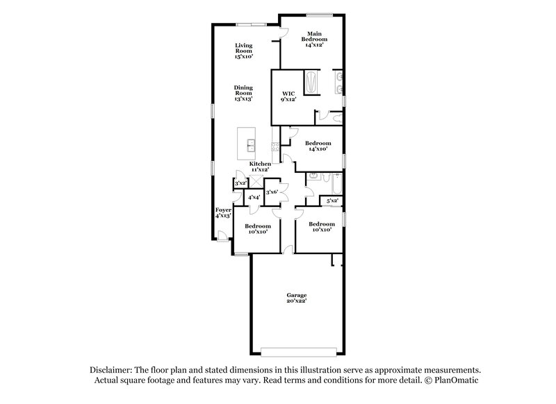 2,150/Mo, 10746 W Bloch Rd Tolleson, AZ 85353 Floorplan View