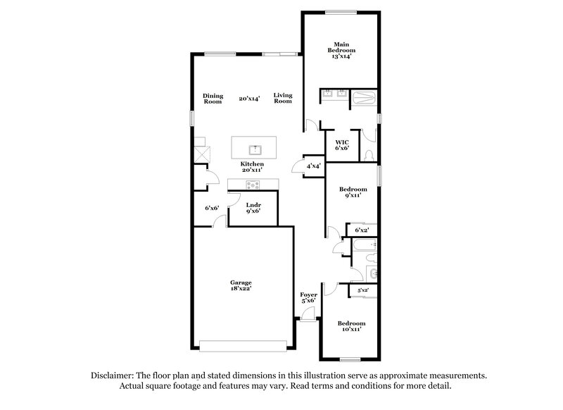 2,110/Mo, 9214 N 174th Lane Waddell, AZ 85355 Floor Plan View