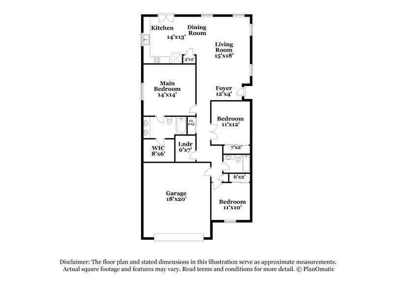 1,960/Mo, 11345 W Loma Blanca Dr Surprise, AZ 85378 Floorplan View